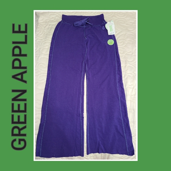 (NEW) GREEN APPLE BAMBOO YOGA PANTS - Picture 2 of 8